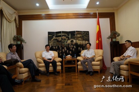 广东华侨史赴泰缅调研团拜访驻缅甸大使馆